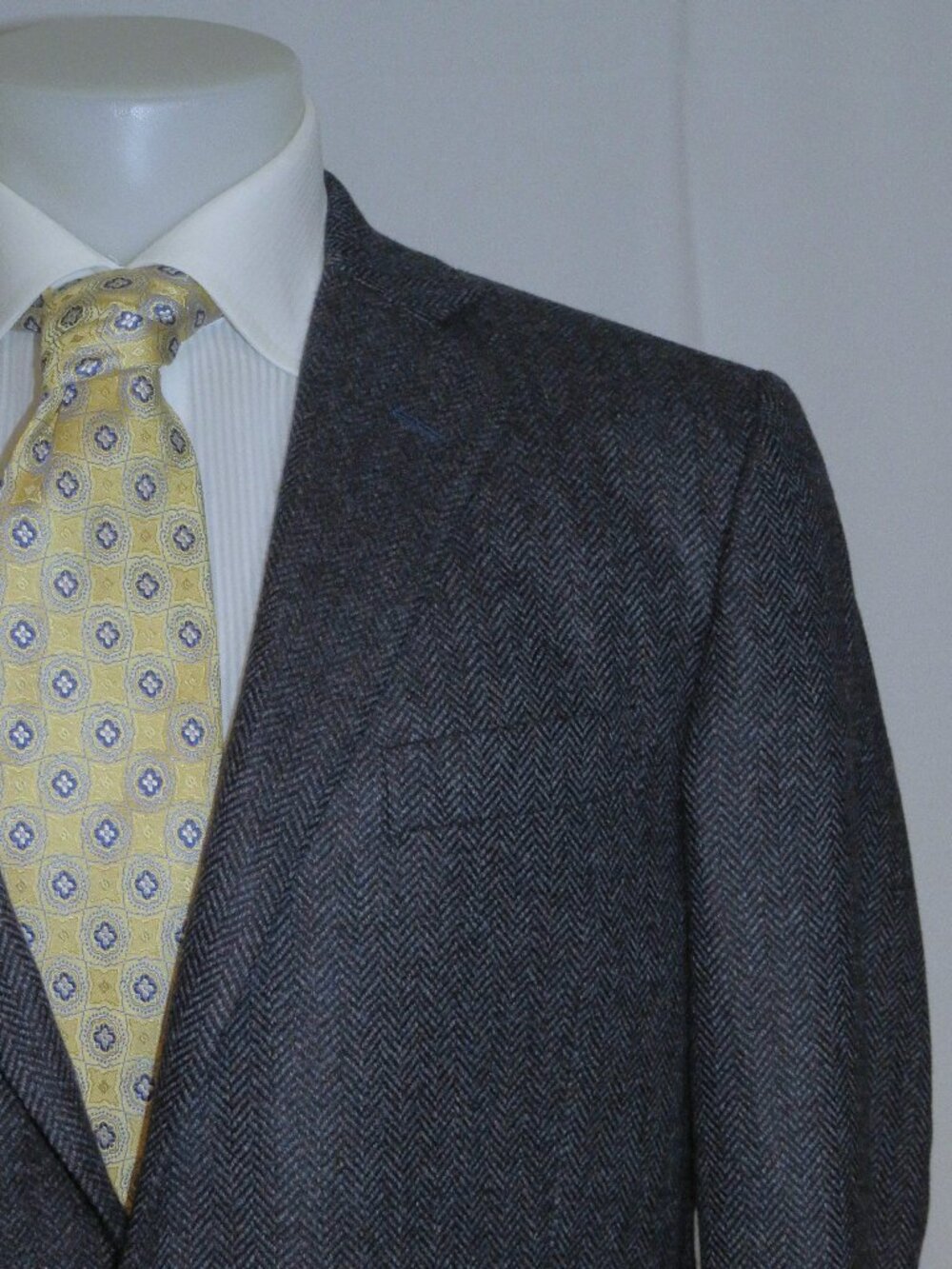 Brooks Brothers Regent Lanificio Special Selection Blue Tweed Sport Coat 42L